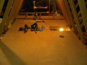 Loft ready to be used for storage after loft boarding project